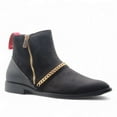 thumbnail image 1 of Jazamé Men's B-746 Double Zipper Croco Print Ankle High Dress Boots, Black, 7, 1 of 6