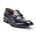 thumbnail image 1 of Jazame Men's 36521 Leather Lined Horse Bit Slip On Loafers Dress Shoes, Black, 9.5, 1 of 4