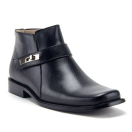 Jazamé Men's Ankle High Square Toe Zipper Closure Dress