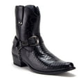 thumbnail image 1 of Jazame Men's Western Ankle High Cowboy Riding Moto Dress Boots, Black, 7, 1 of 5
