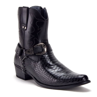 Jazame Women's Tall Western Cowboy Boots - Embroidered Cowgirl Boots For Wide Calves
