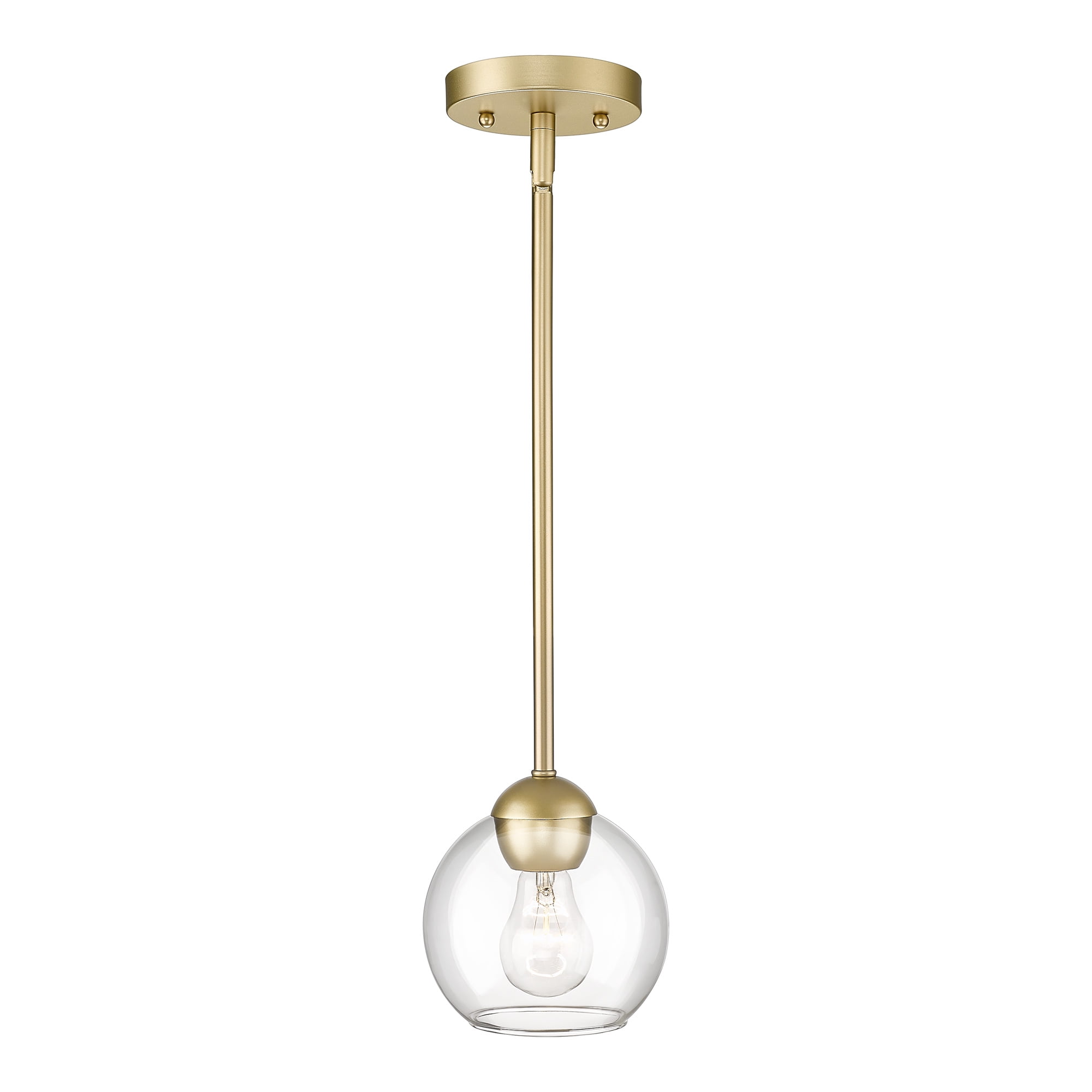 Curated visual reference: Fresh Look at 1 Light Gold Modern Industrial Pendant Light Clear Glass Shape