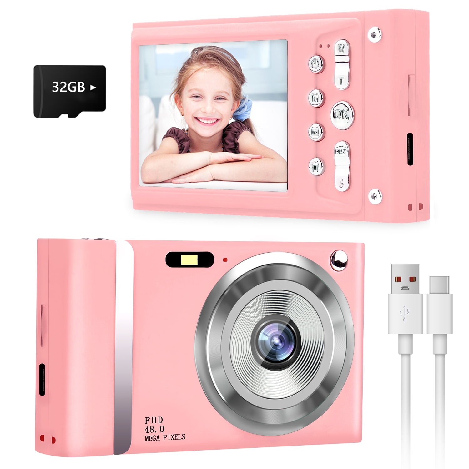 XJ03 2.4 Inch TFT Screen Digital Camera 16x Zoom HD 1080P Digital 