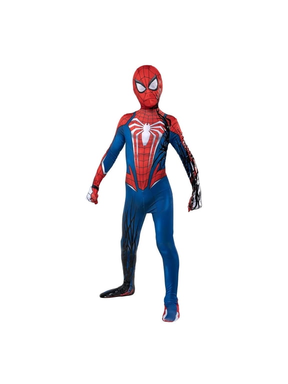 Boys' Zentai Marvel Spider-Man 2 Advanced Suit 2.0 Symbiote Takeover Costume - Size 12-14 - Red