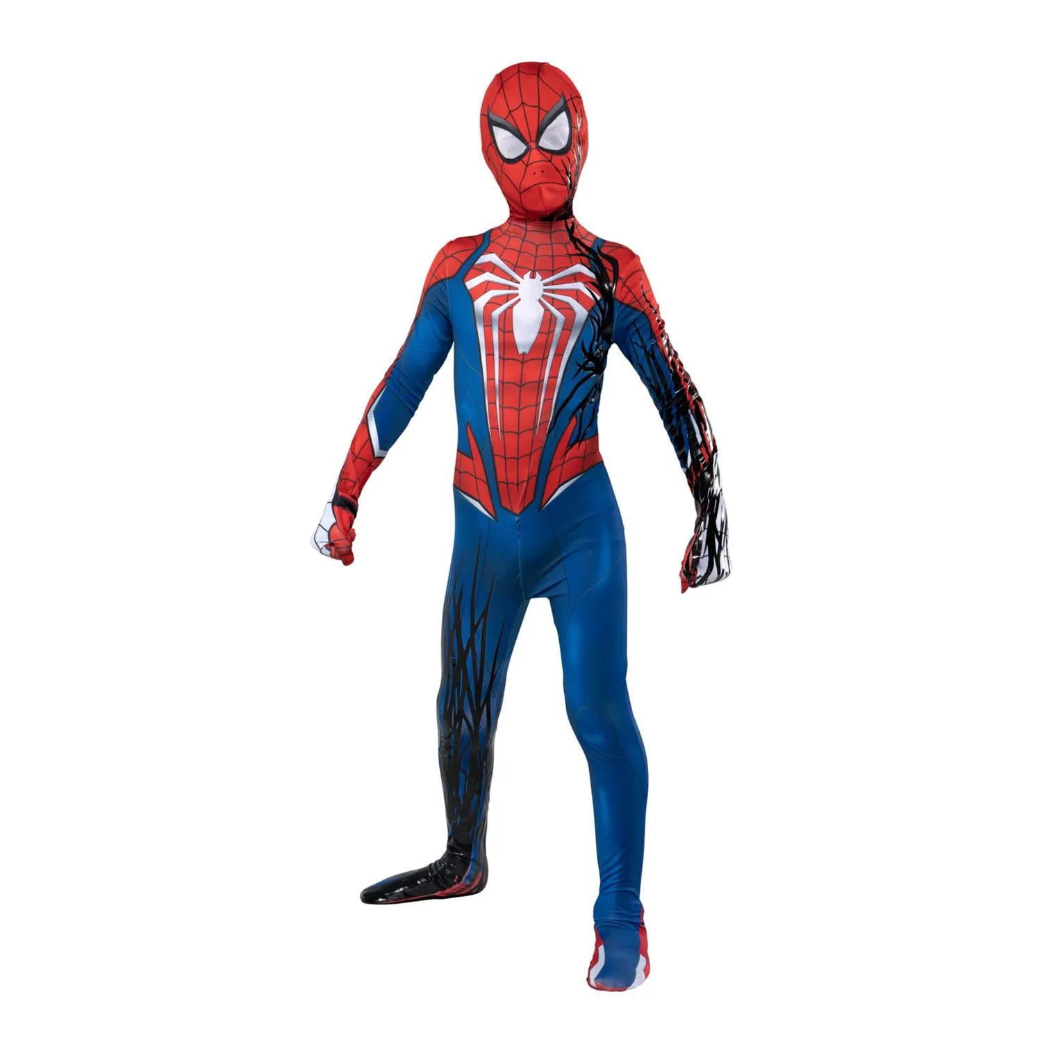 Jazwares Boys' Zentai Marvel Spider-Man 2 Advanced Suit 2.0 Symbiote Takeover Costume - Size 4-7 - Red