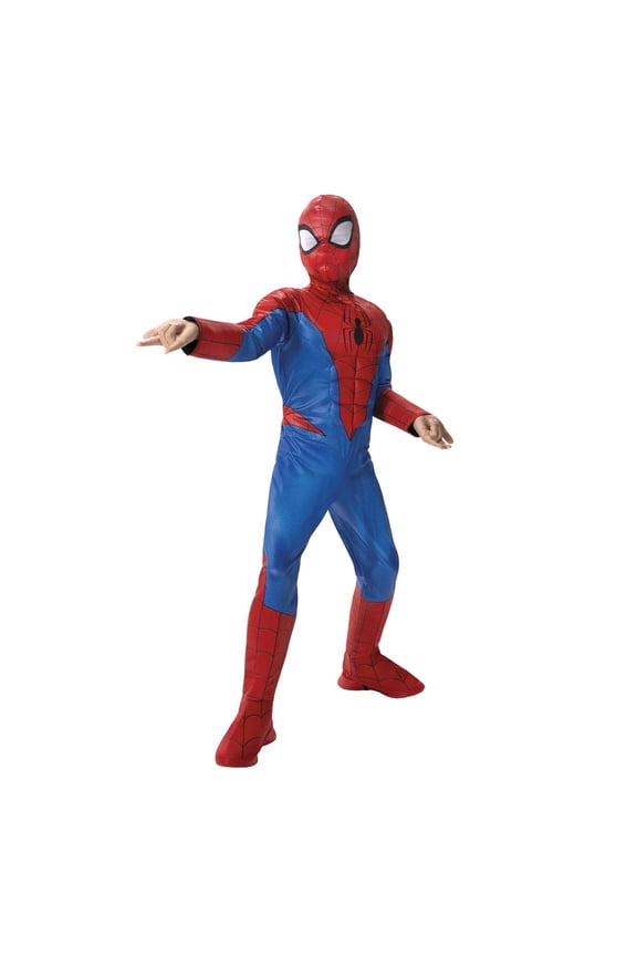 Boys' Marvel Avengers Spider-Man Qualux Costume by Jazwares - Size Small