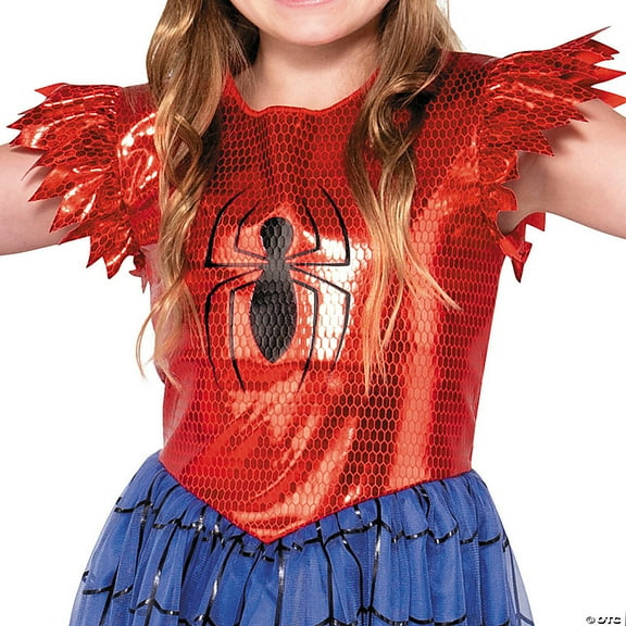 Marvel Girls' Spider-Man Dress Halloween Costume Dress - Red 3T-4T