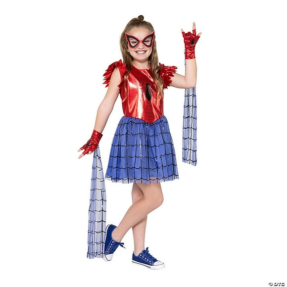 Morris Costumes JWC5369L Marvel Spider-Man Dress Costume for Kids - Large - Size 12-14