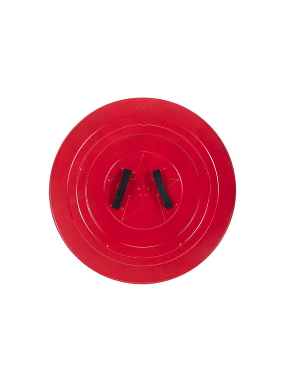 Marvel Men's Captain America 24" Shield Halloween Costume Hand Held Props - Red