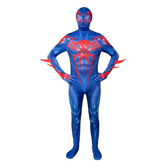 Jazwares Mens Zentai Marvel Spider-Man 2099 Suit Costume - Size Medium - Blue