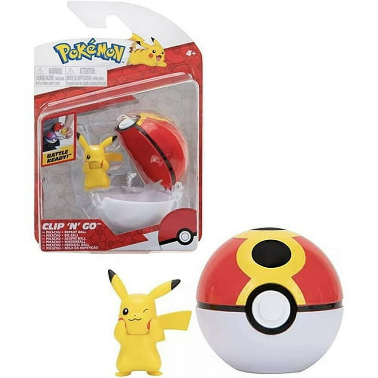 Jazwares - Pokemon Clip 'N' Go Poke Ball & Figure - PIKACHU Jazwares - Pokemon Clip 'N' Go Poke Ball & Figure - PIKACHU