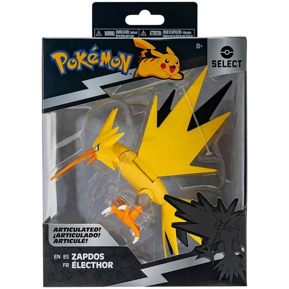 Jazwares Pokemon Select Series 2 Collectible Zapdos Action Figure, 6"