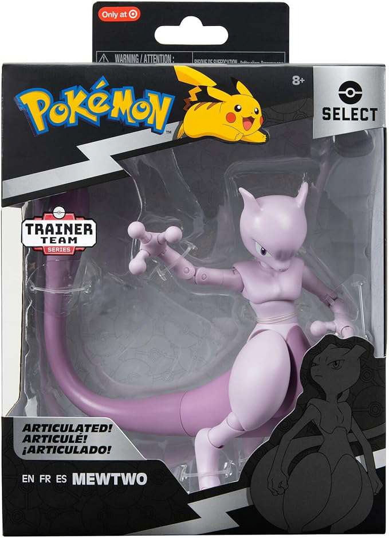 Jazwares Pokemon Select Series Mewtwo Action Figure, 6 in, Super