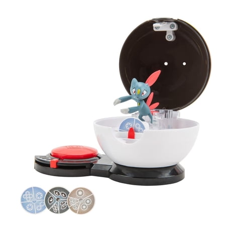 Jazwares Pokemon Surprise Attack Game (Sneasel) with Ultra Ball - Single Pack
