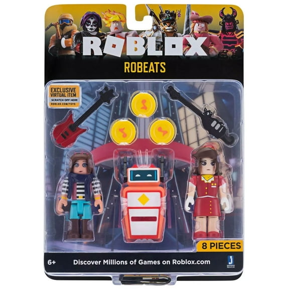Jazwares Roblox Celebrity Collection RoBeats Game Pack Action Figure, 8-Piece 2-Pack
