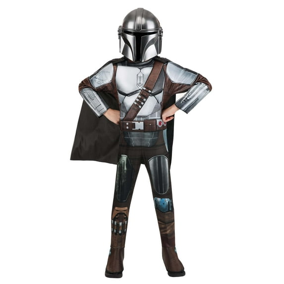 STAR WARS Boys Deluxe Mandalorian Costume, Kids Halloween Costume, Child -