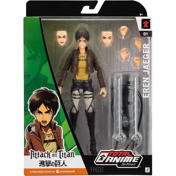 Jazwares Total Anime Eren Jaeger 6.5 inch Figure