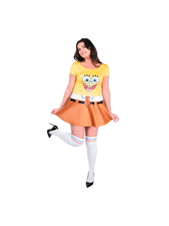 SpongeBob SquarePants Men's Halloween Classic Costume Dress - Yellow Medium