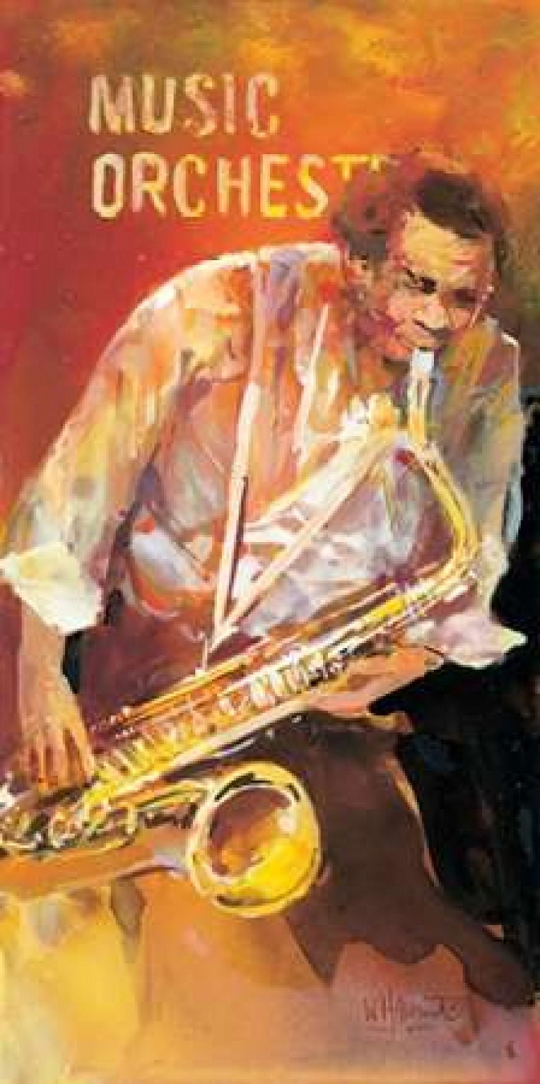 Jazz 2 Canvas Art - Willem Haenraets (24 x 48)