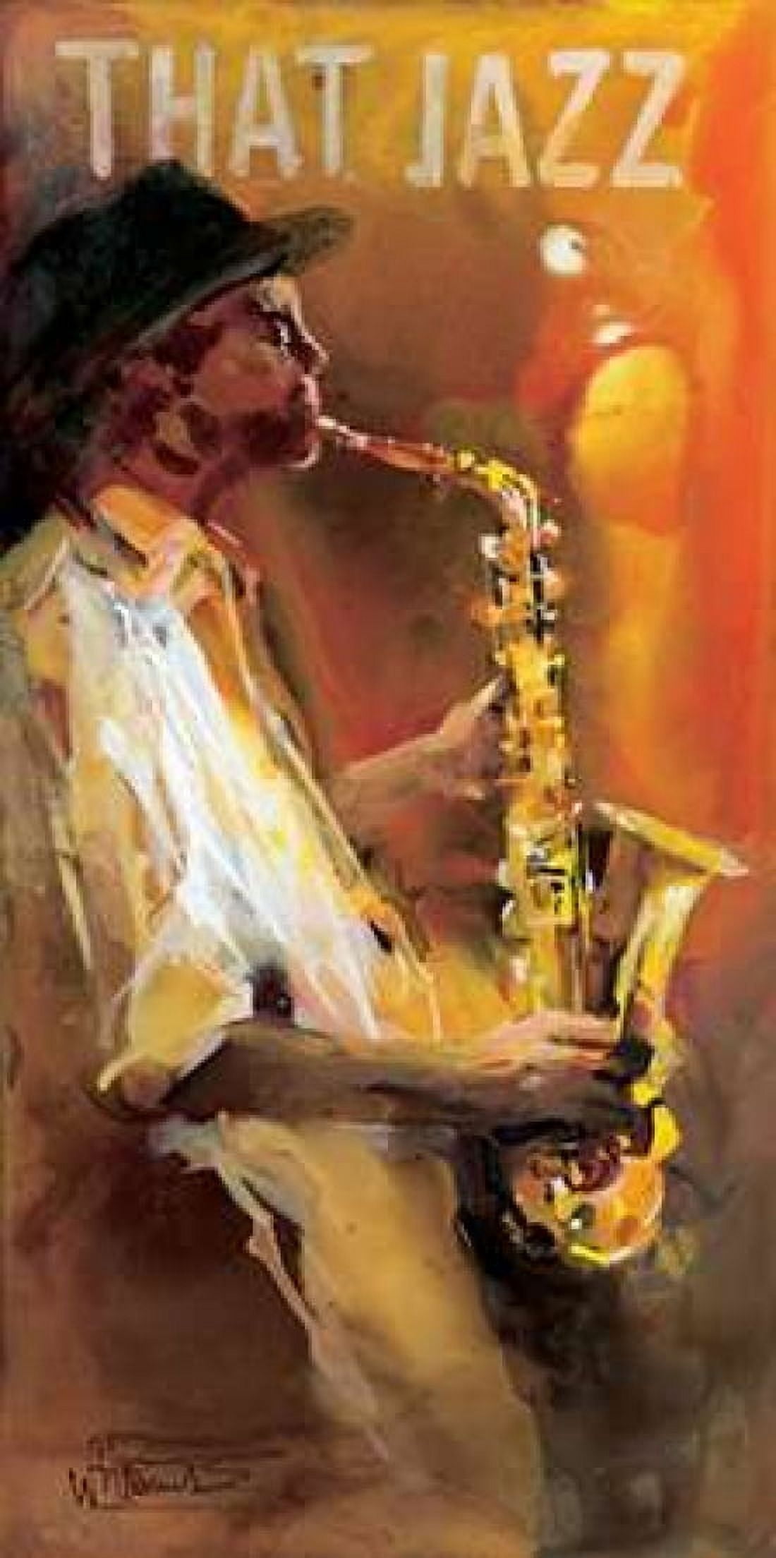 Jazz 4 Canvas Art - Willem Haenraets (24 x 48)