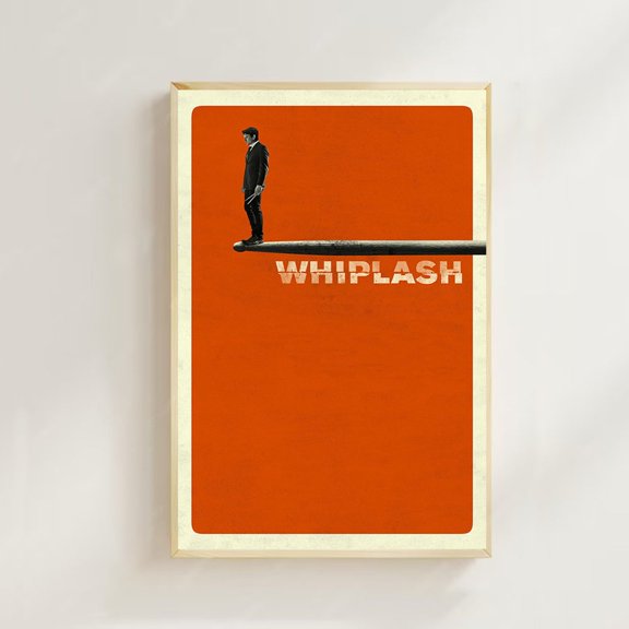 Jazz Academy Inverted Minimalist Drummer Symphony Sheet Music Wall Art, Unframed Poster