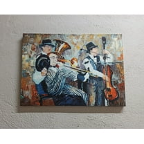 Jazz Artwork, Cello Art Canvas, Fashion Poster, Jazz Printed, Oil Painting Print, Music Printed Canvas, Luxury Art Canvas, Jazz Music Artwork, Canvas Wall Decor - Rolled Canvas