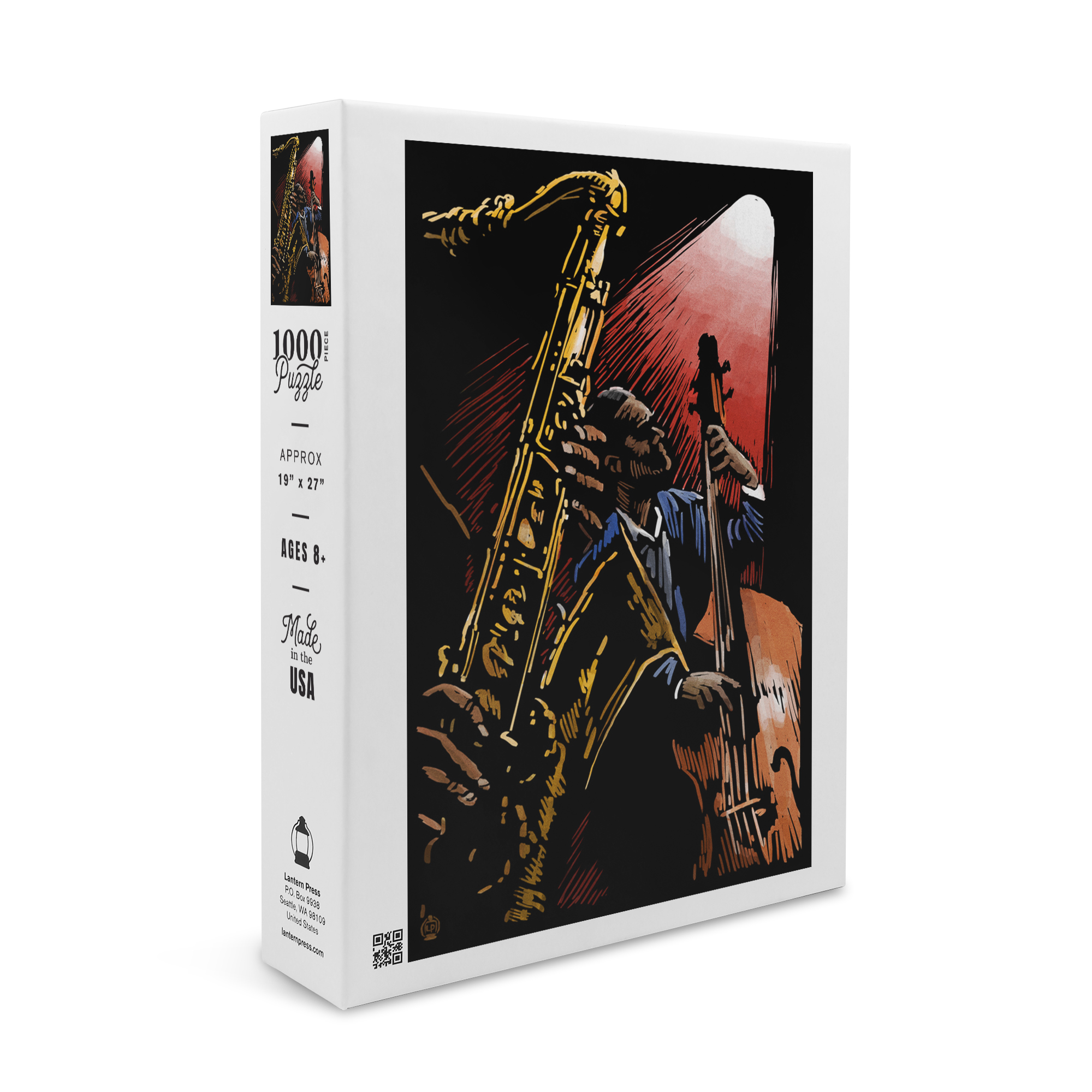 Jazz Band, Scratchboard (1000 Piece Puzzle, Size 19x27, Challenging