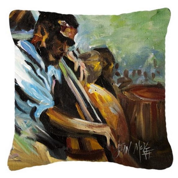 Jazz Bass Canvas Fabric Decorative Pillow