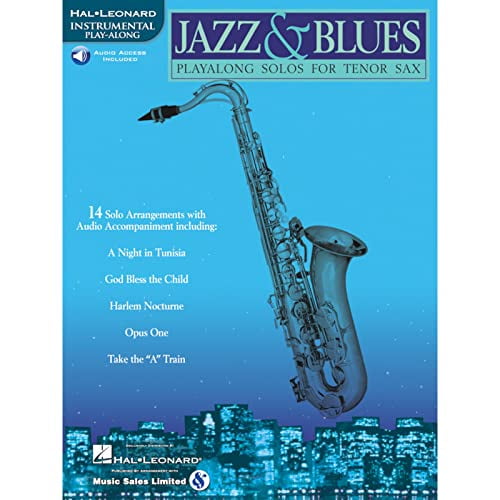 Pre-Owned Jazz & Blues - Play-Along Solos - Tenor Sax Book/Online Audio [With CD (Audio)] (Paperback) 063400445X 9780634004452