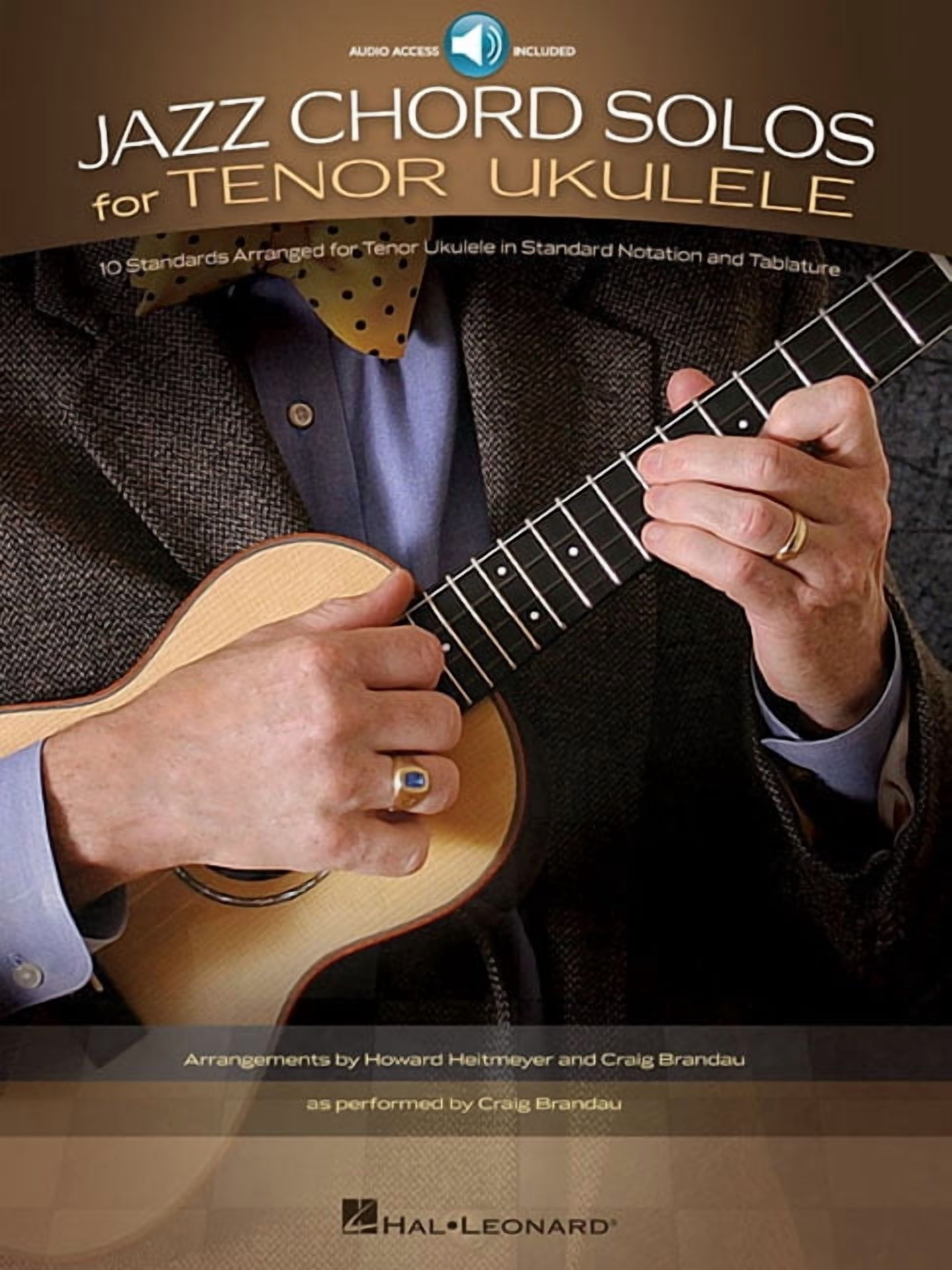 Jazz Chord Solos for Tenor Ukulele: 10 Standards Arranged for Tenor Ukulele in Standard Notation and Tablature - Book/On, (Paperback)