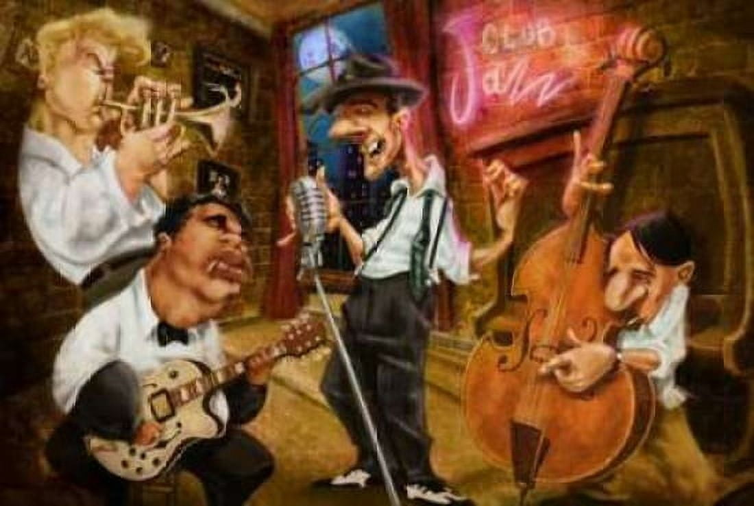 Jazz Club Canvas Art - A - Perez Alvez (12 x 18)