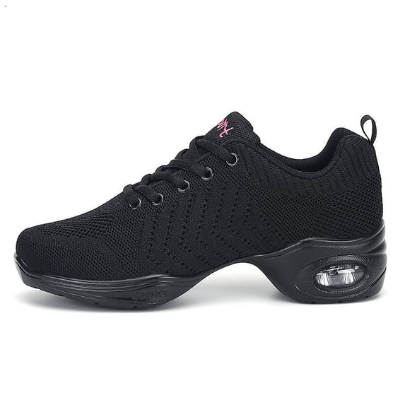 Jazz Dance Sneakers Women Jazz Shoes Lace-up Sneaker,Mesh Slip Air Cushion Jazz Dance Shoes