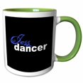 thumbnail image 1 of 3drose, Jazz Dancer, 11oz Two-tone Green Mug, 1 of 6