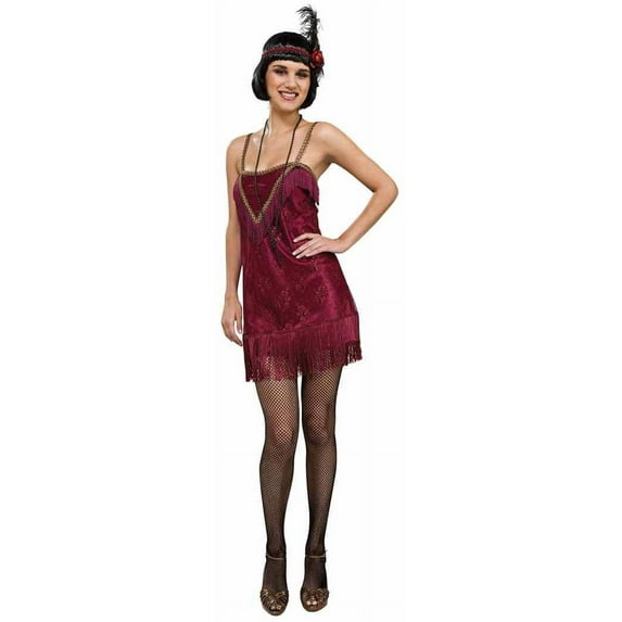 Jazz Diva Flapper Roaring 20's Speakeasy Dress Up Halloween Deluxe Adult Costume