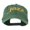 thumbnail image 1 of Jazz Embroidered Cotton Cap - Dark Green OSFM, 1 of 5