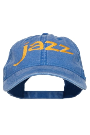 Jazz Embroidered Cotton Cap - Royal OSFM