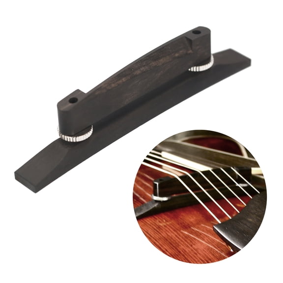 Jazz Guitar Bridge Floating Archtop Bridge with Adjustable Thumbwheel for Archtop Guitars