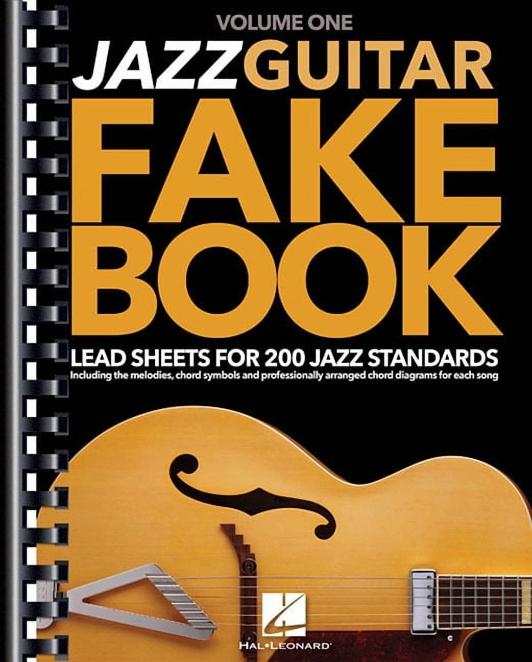 Jazz Guitar Fake Book: Lead Sheets for 200 Jazz Standards Guitar Chord Symbols and Diagrams for Easy Playing Jazz Sheet , (Paperback)