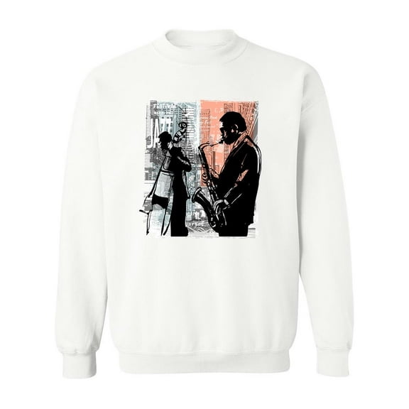 Jazz In New York . Sweatshirt Men -Image by Shutterstock, Male 5X-Large