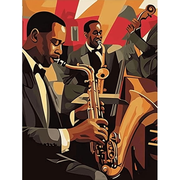 Jazz Music Decoration Painting/Canvas Art Suitable for Decorating Living Room Bedroom Dining Room Office Bar Cafe Study Room Music Room