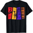 thumbnail image 1 of Jazz Music Instruments for Jazz Lovers T-Shirt Black Large, 1 of 4