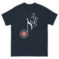 thumbnail image 1 of Jazz Music Musician Retro Jazz Musician Graphic classic tee (Navy, M), 1 of 2