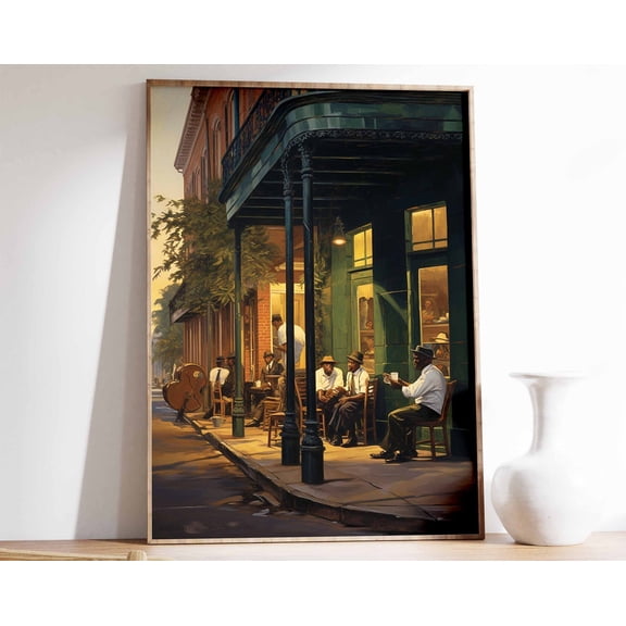 Jazz Music Print Jazz Poster Retro Music Decor Musician Gift Illustration Art Gift for Mus