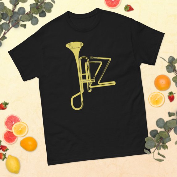 Jazz Music Retro Vintage Jazz Musician Graphic classic tee (Black, S)