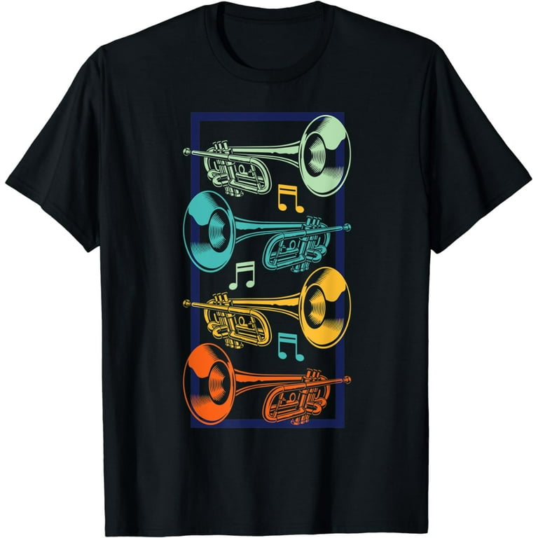 Retro Trumpet Shirt - Jazz Shirt Retro Trumpet Shirt - Jazz Shirt