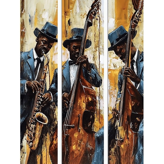 Jazz Musicians Canvas Painting Wall ArtSuitable for Living RoomStudyOfficeHotel Decoration
