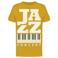 thumbnail image 1 of Jazz Piano Conert Art T-Shirt Men -Image by Shutterstock, Male Medium, 1 of 2