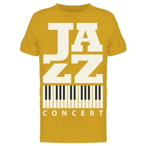 Jazz Piano Conert Art T-Shirt Men -Image by Shutterstock, Male Medium