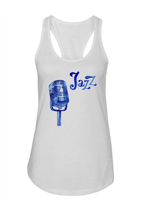 Jazz Quote Impression Tank Women -Image by Shutterstock, Female Large