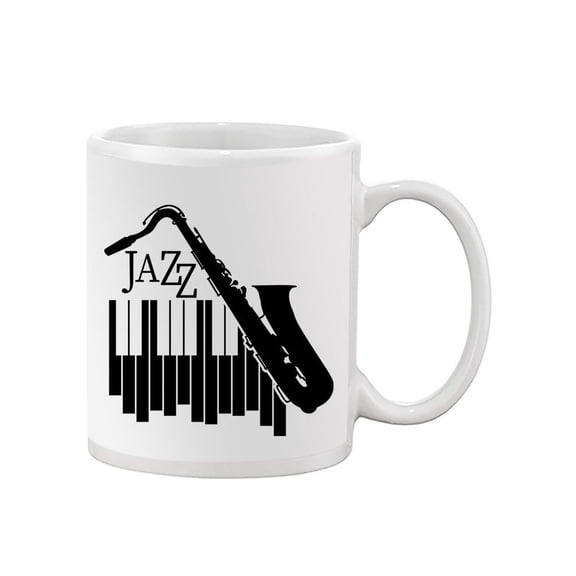 Jazz Sax And Piano Mug - SPIdeals Designs,
